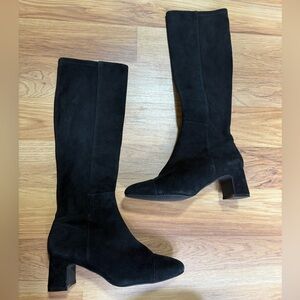 Stuart weitzman black suede Boots